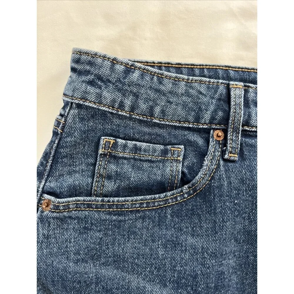 Old Navy Women’s High Rise Marcia Denim Mini Skirt Raw Fringe Hem NWT Size 18 - Picture 8 of 15